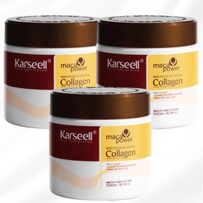 Kit Máscaras Capilar Karseell Collagen Tratamento Capilar Original - 500gr